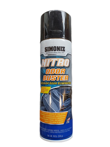 Simoniz Nitro Odor Buster 510 g - Spray eliminujący nieprzyjemne zapachy we wnętrzu samochodu