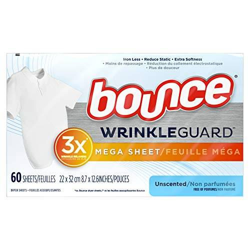  Bounce Wrinkle Guard  60 szt. - Chusteczki zapachowe do suszarek