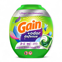 Gain Flings Super Fresh Blast 3 in 1 102 szt. - Kapsułki żelowe do prania