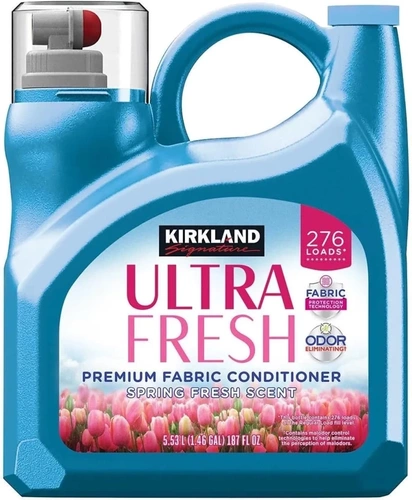 Kirkland Ultra Fresh Spring Fresh Scent 5,53 l 276 płukań - Skoncentrowany płyn do płukania tkanin