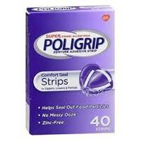 Poligrip Comfort Seal Strips 40 szt. - Paski samoprzylepne do mocowania protez