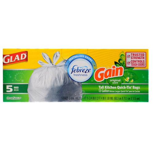 Glad Gain Original Scent 5 szt. - Worki na śmieci 