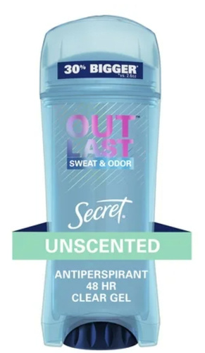 Secret Sweat & Odor Unscented 96 g - Antyperspirant dla kobiet w żelu