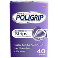 Poligrip Comfort Seal Strips 40 szt. - Paski samoprzylepne do mocowania protez