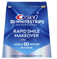 Crest 3D  Whitestrips Rapid Smile Makeover 2 szt.- Paski wybielające do zębów
