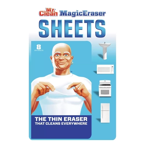 Mr. Clean Magic Eraser Sheets 8 szt. - Magiczne ściereczki do czyszczenia