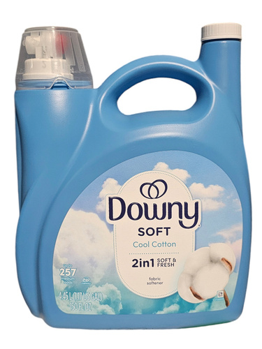 Downy Soft Coll Cotton 4,45 l 257 płukań - Płyn do płukania i zmiękczania tkanin