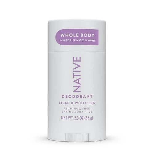 Native Whole Body Deodorant Lilac & White Tea 65 g - Dezodorant w sztyfcie dla kobiet