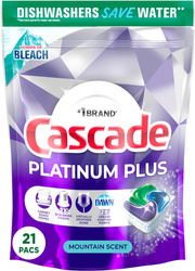 Cascade Platinum Plus Mountain Scent 21 szt.- Kapsułki do zmywarki