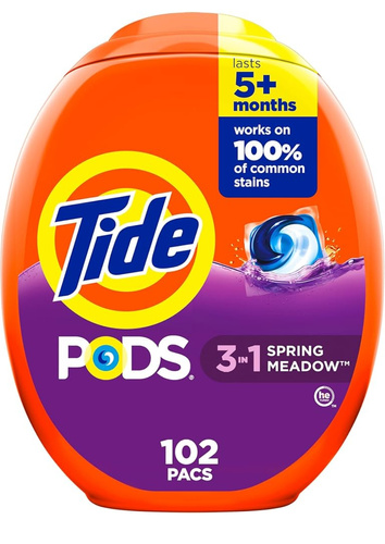 Tide 3 in 1 Spring Meadow 102 szt. - Kapsułki do prania