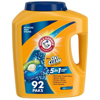 Arm&Hammer 5-in-1 Power Paks Oxi Clean 92 szt.- Uniwersalne kapsułki do prania tkanin