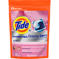  Tide Downy Soft Boosters + Lasting Freshness 18 szt. - Kapsułki do prania