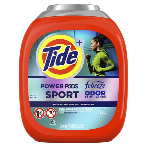 Tide 4in1 Sport Febreze Active Fresh 72 szt. - Kapsułki do prania tkanin 
