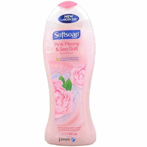 Softsoap Pink Peony & Sea Salt Body Wash 591 ml - Żel pod prysznic