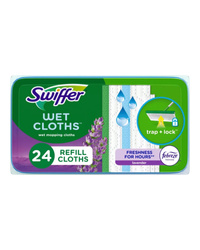 Swiffer Wet Cloths Refill Cloths Lavender 24 szt. - Ściereczki do czyszczenia na mokro