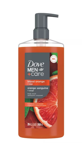 Dove Men+Care Blood Orange + Sage 769 ml - Nawilżający żel pod prysznic dla mężczyzn