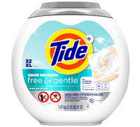 Tide Odor Refresh Free & Gentle 32 szt. - Kapsułki do prania