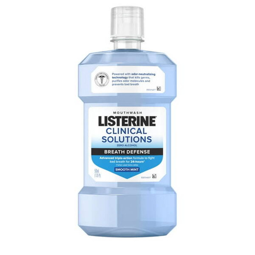 Listerine Clinical Solution Smooth Mint 1 l - Płyn do płukania jamy ustnej.