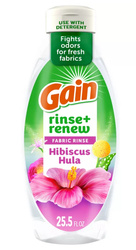 Gain Rinse & Renew Fabric Rinse Hibiscus Hula 754 ml - Środek do usuwania nieprzyjemnych zapachów