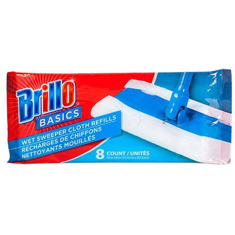 Brillo Basics 8 szt. - Wkłady do mopa płaskiego 