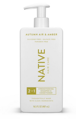 NATIVE HAIR CARE Strengthening Shampoo & Conditioner 2in1 Autumn Air & Amber 487 ml - Wzmacniający szampon do włosów