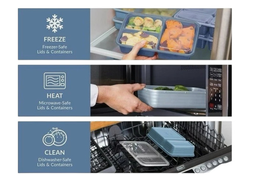 Bentigo 90 szt.- Zestaw plastikowych opakowań na żywność