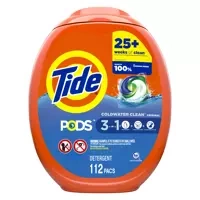 Tide Cold Water Clean 112 szt. - Kapsułki do prania tkanin białych i kolorowych