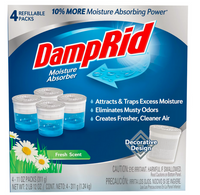 DampRip Refillable Moisture Absorber Fresh Scent 4 x 311 g - Pochłaniacz wilgoci