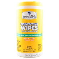 Member's Mark Disinfecting Wipes Lemon Scent 78 szt. - Chusteczki dezynfekujące