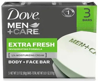 Dove Men + Care Extra Fresh 3x90 g - Mydło w kostce dla mężczyzn