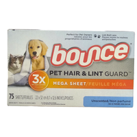 Bounce Wrinkle Guard  75 szt. - Chusteczki zapachowe do suszarek