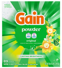 Gain Original 89 prań 2,34 kg - Uniwersalny proszek do prania tkanin