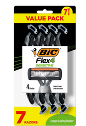 BIC Flex 4 Sensitive / Sensible 7 szt. - Zestaw maszynek do golenia dla mężczyzn