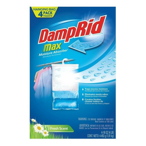 DampRid Max Moisture Absorber Fresh Scent 4 szt.- Pochłaniacz wilgoci 