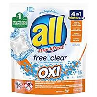 All Free & Clear OXI 16 szt - Uniwersalne kapsułki do prania tkanin