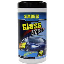 Simoniz Glass Wipes  50 szt. - Chusteczki  do czyszczenia szklanych powierzchni samochodu