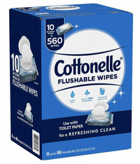 Cottonielle 560 wipes - Mokre chusteczki do spłukiwania