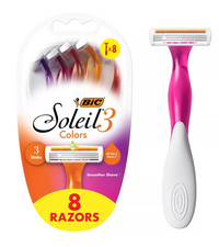 BIC Soleil Smooth Colors 8 szt. - Zestaw maszynek do golenia dla kobiet