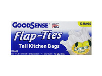 GoodSense Flap-Ties Tall Kitchen Bags Lemon Scent 12 szt.- Zapachowe worki na śmieci