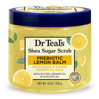 Dr Teal's Shea Sugar Scrub Prebiotic Lemon Balmt 538 g - Piling do ciała