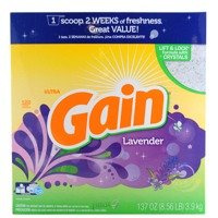 Gain Lavender 3,9 kg 120 prań - Uniwersalny proszek do prania tkanin