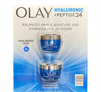 Olay Hyaluronic + Peptide 24 2x48 g - Nawilżający krem do twarzy