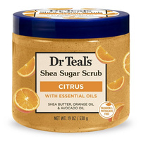 Dr Teal's Shea Sugar Scrub Citrus With Essential Oils 538 g - Piling do ciała