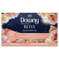 Downy Sparkling Amber & Rose 80 szt.- Chusteczki zapachowe do suszarek