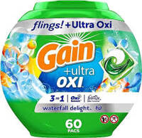 Gain Flings + Ultra OXI 60 szt. - Kapsułki żelowe do prania