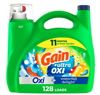 Gain + Ultra OXI 5,44 l 128 prań - Uniwersalny żel do prania tkanin