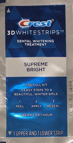 Crest 3D Whitestrips Supreme Bright 2 szt. - Paski wybielające do zębów