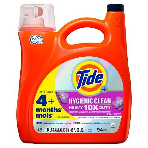 Tide Hygienic Clean Spring Meadow 4,31 l 94 prania - Uniwersalny żel do prania tkanin
