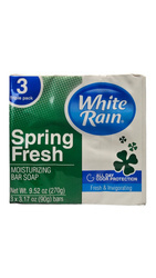 White Rain Spring Fresh 3 x 90 g - Nawilżające mydło w kostce