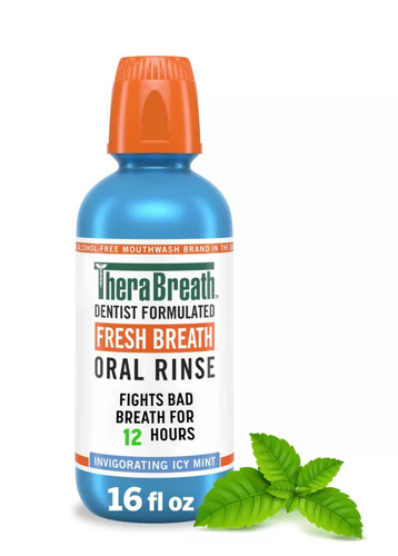 Thera Breath Invigorating Icy Mint 473 ml - Płyn do płukania jamy ustnej